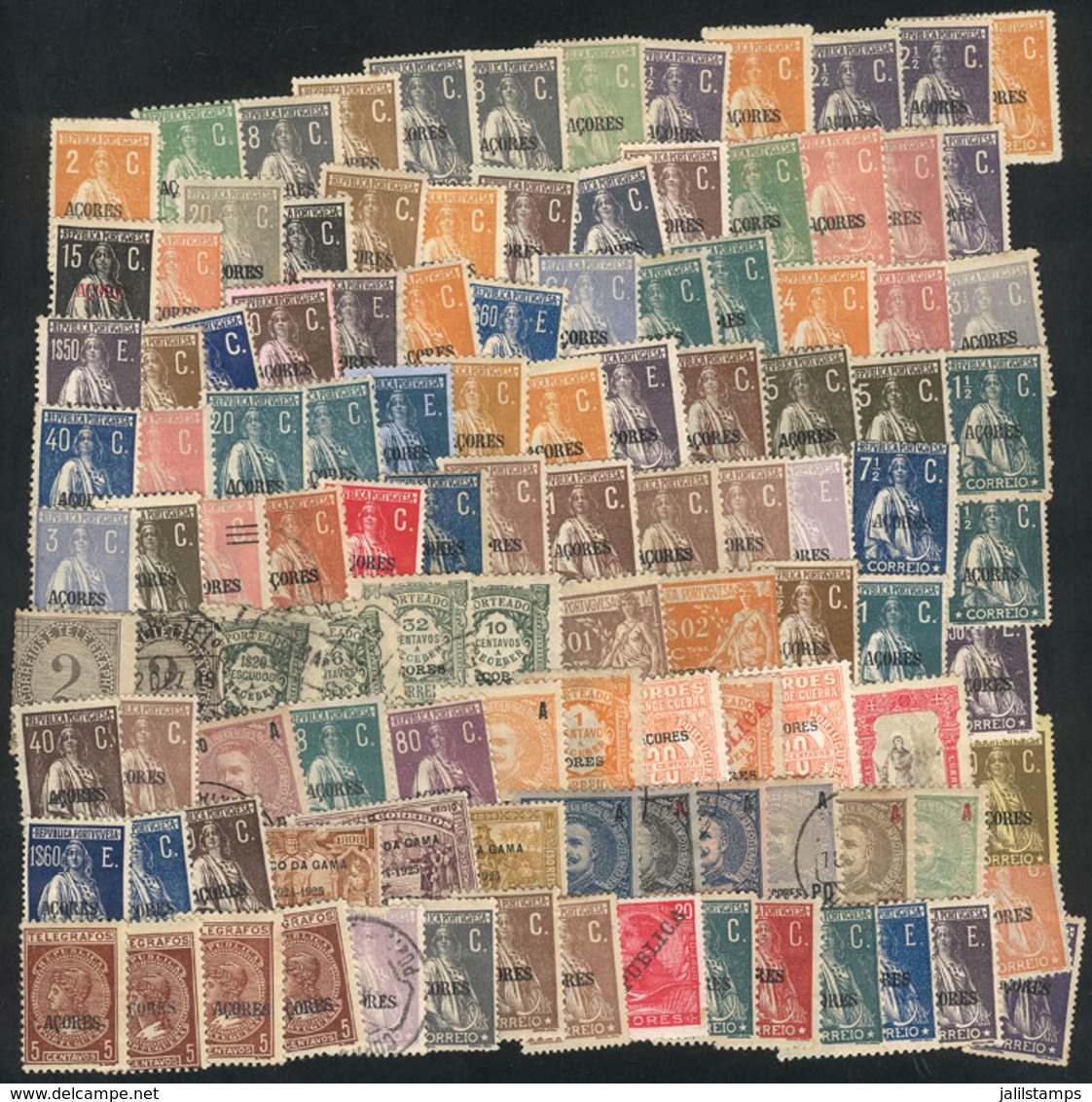 1779 PORTUGAL - AZORES: Interesting Lot Of Old Stamps, Used Or Mint (they Can Be Without Gum), Fine General Quality (som - Other & Unclassified