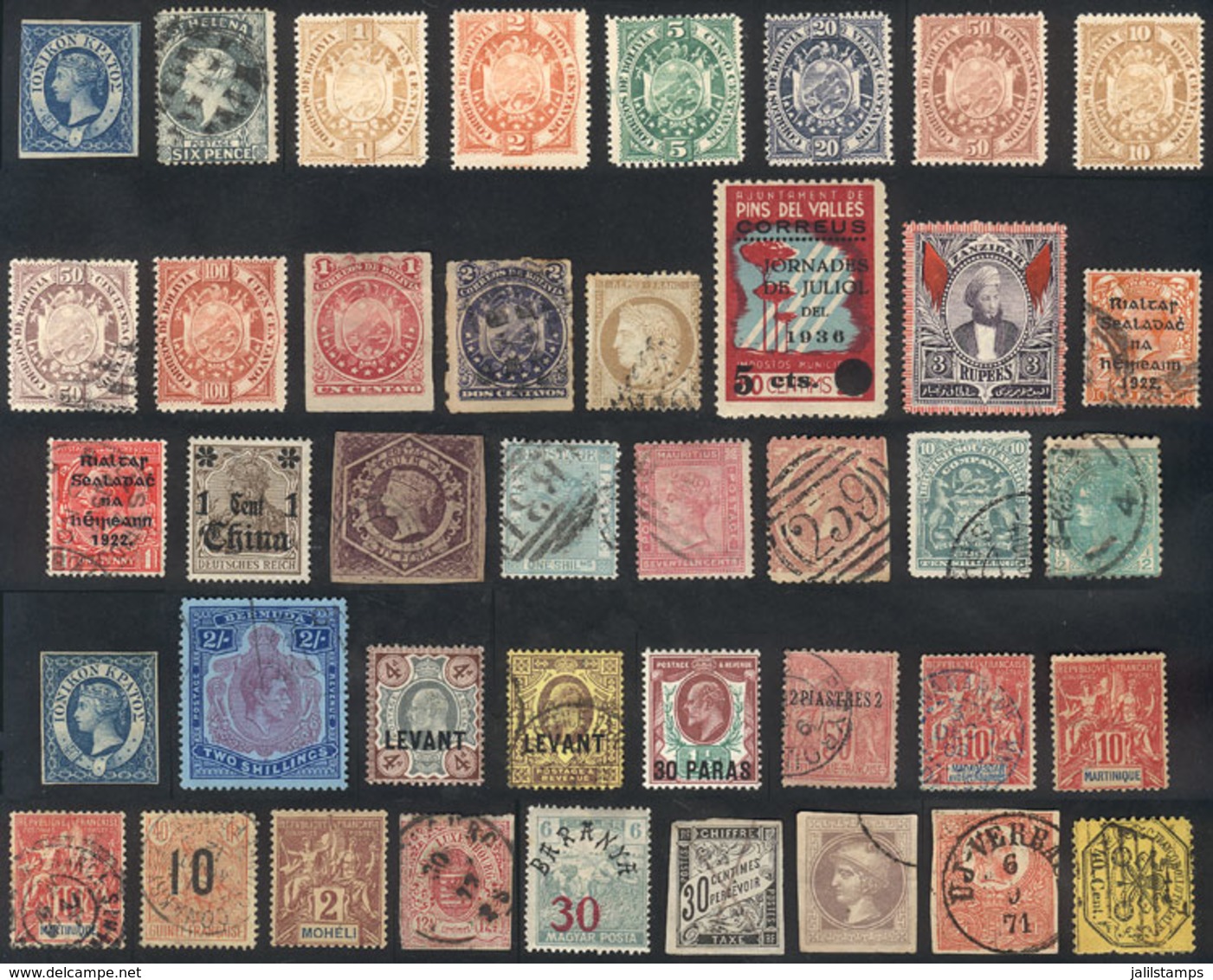 1865 WORLDWIDE: Small Lot Of Old Stamps, Fine General Quality, Interesting! - Other & Unclassified