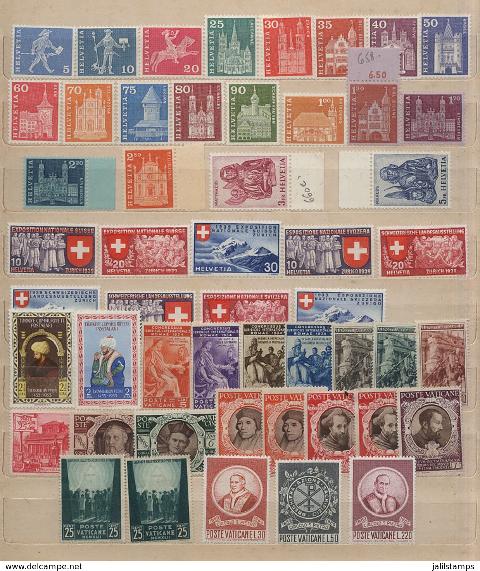 1884 WORLDWIDE: Large Stockbook With Good Stock Of Thematic Stamps And Souvenir Sheets Of Varied Countries, Most Mint (w - Altri & Non Classificati