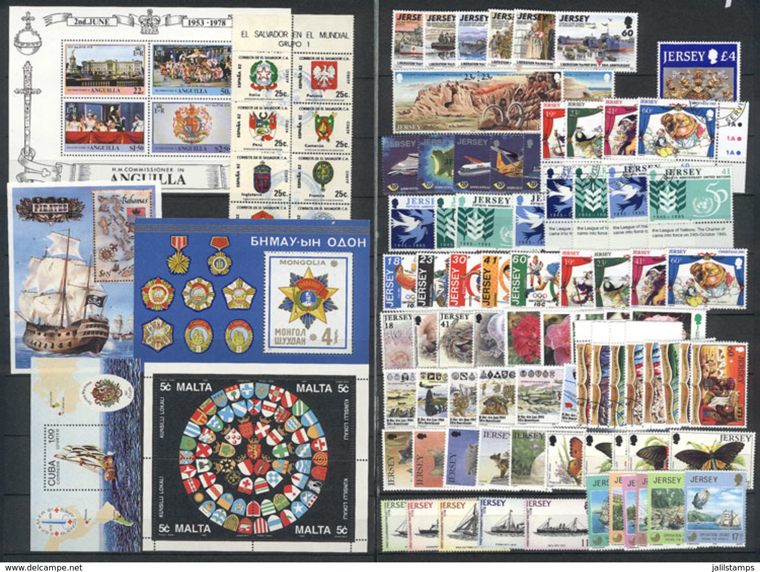 1885 WORLDWIDE: VERY THEMATIC STAMPS AND SETS: Large Stockbook With Hundreds Of Stamps, Sets And Souvenir Sheets Of Vari - Sonstige & Ohne Zuordnung
