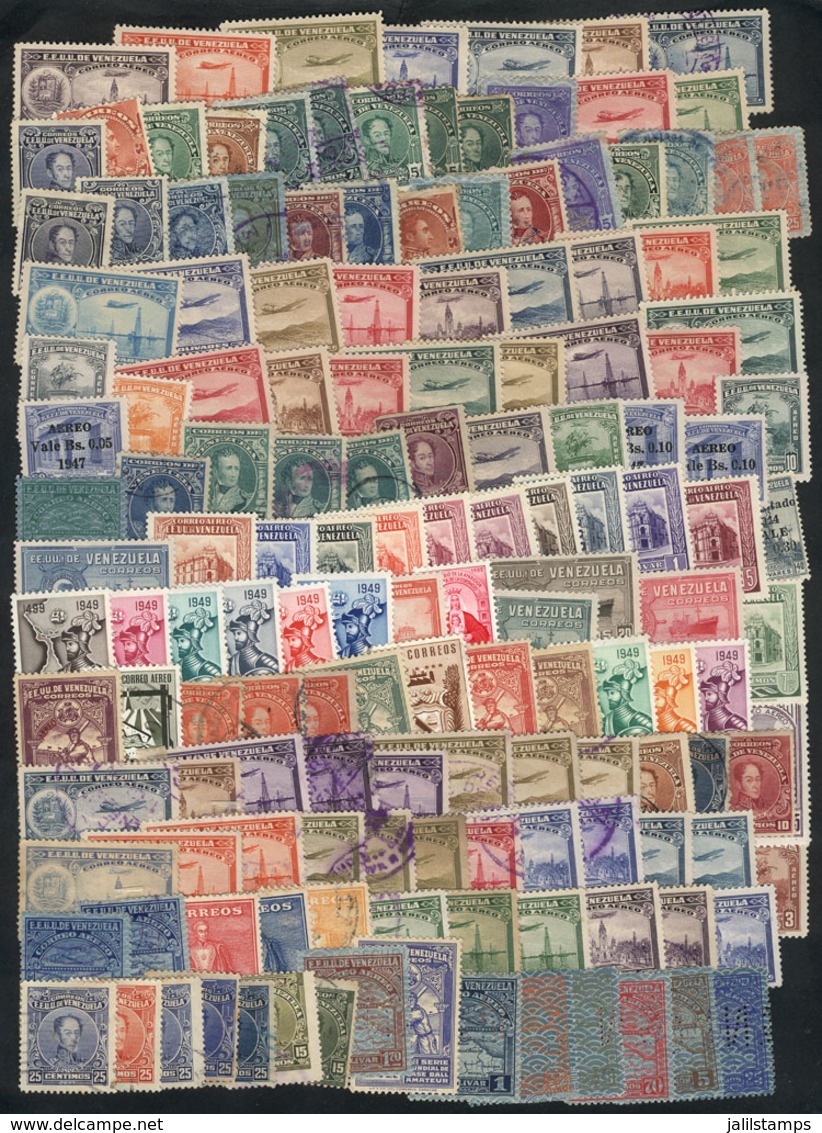 1937 VENEZUELA: Interesting Lot Of Used And Mint Stamps (some Can Be Without Gum), Fine General Quality (some May Have M - Venezuela