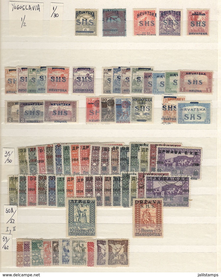 1944 YUGOSLAVIA: Stock Neatly Mounted In Large Stockbook, With Used Or Mint (many MNH) Stamps, The General Quality Is Ve - Lotti E Collezioni