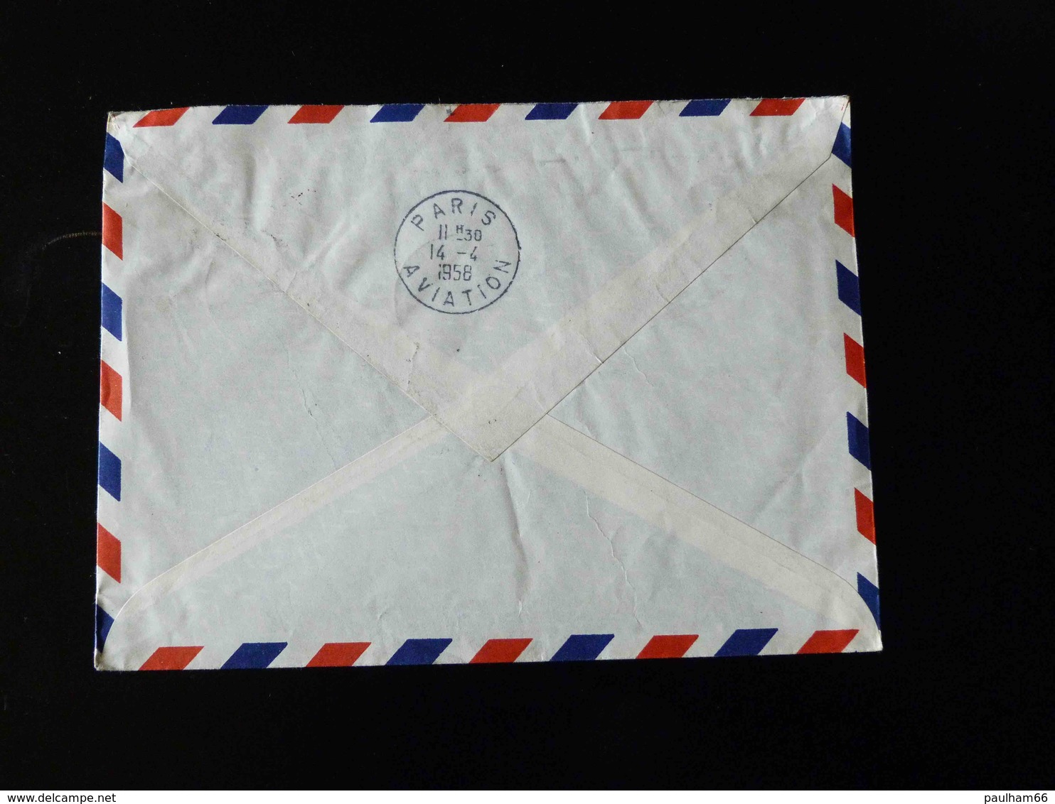 LETTRE PAR PREMIERE LIAISON AERIENNE TOKYO - PARIS  13 AVRIL 1958 PAR SUPER STARLINER - Airmail