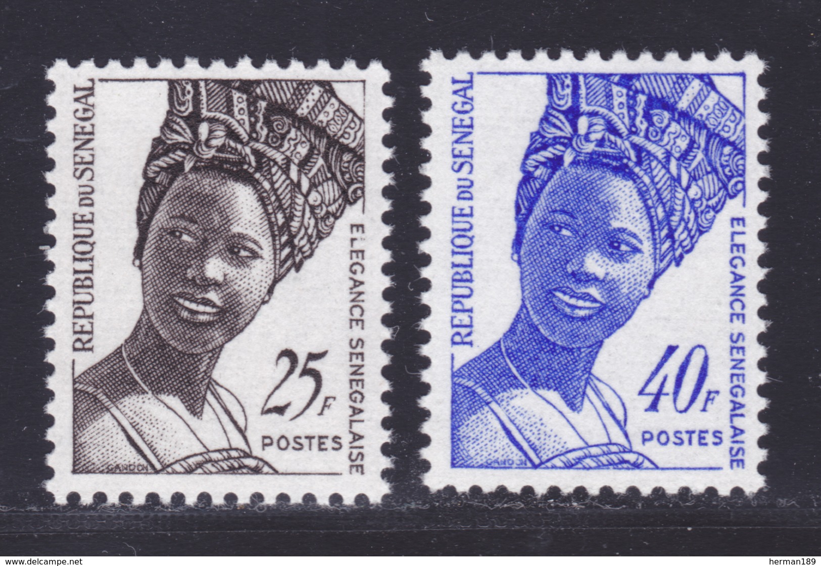 SENEGAL N°  373 & 374 ** MNH Neufs Sans Charnière, TB (D7353) Elégance Sénégalaise - Sénégal (1960-...)