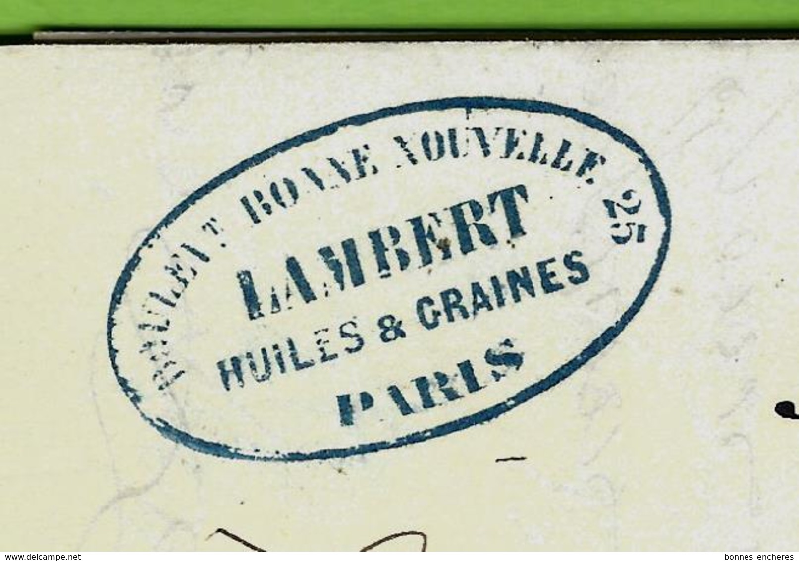 1862 LETTRE LAMBERT  HUILES ET GRAINES Paris Pour LECLERC & PELEVOISIN Niort VOIR SCANS - 1800 – 1899