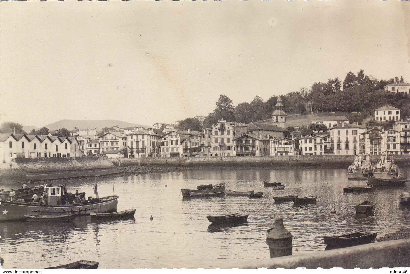 ST JEAN DE LUZ: CPSM P.F.LE QUAI DE CIBOURE.N.CIRCULEE.B.ETAT.PETIT PRIX COMPAREZ!!! - Saint Jean De Luz