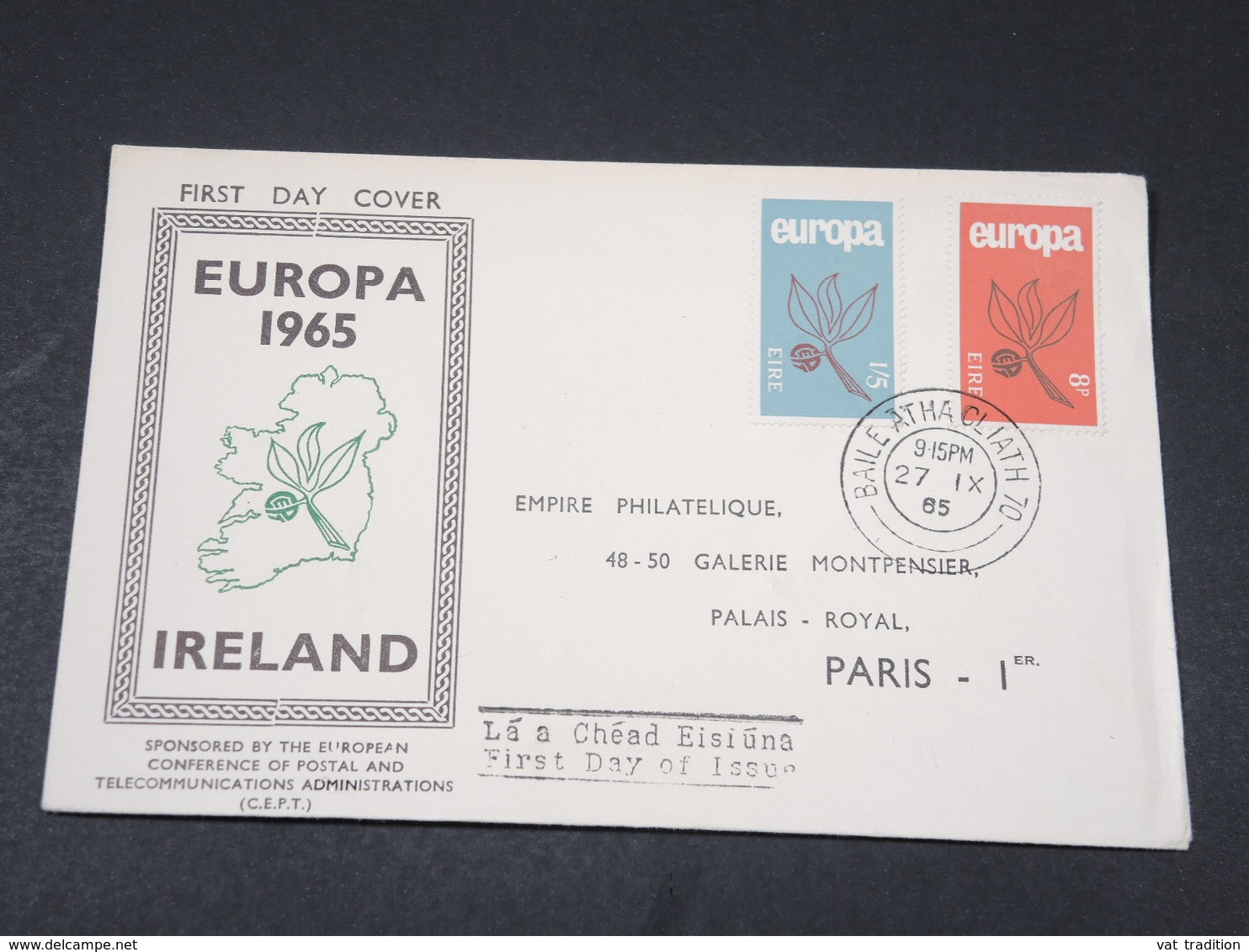 IRLANDE - Enveloppe FDC  Europa En 1965 - L 17848 - FDC