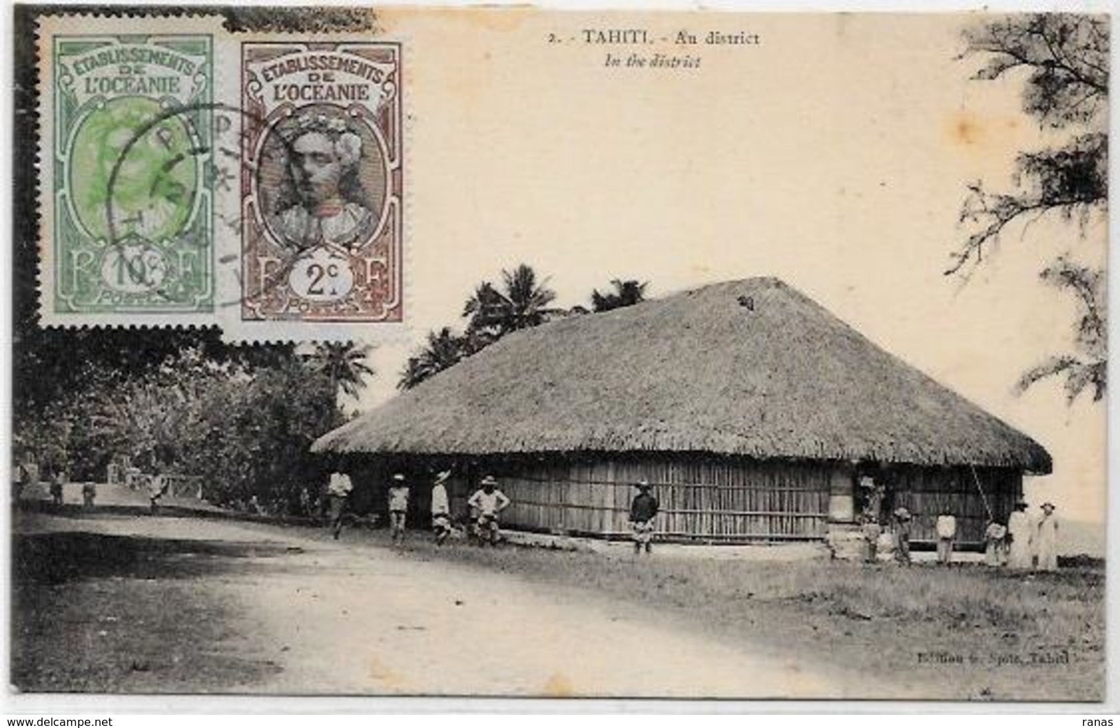 CPA Tahiti Océanie Océania Polynésie Timbré - Tahiti