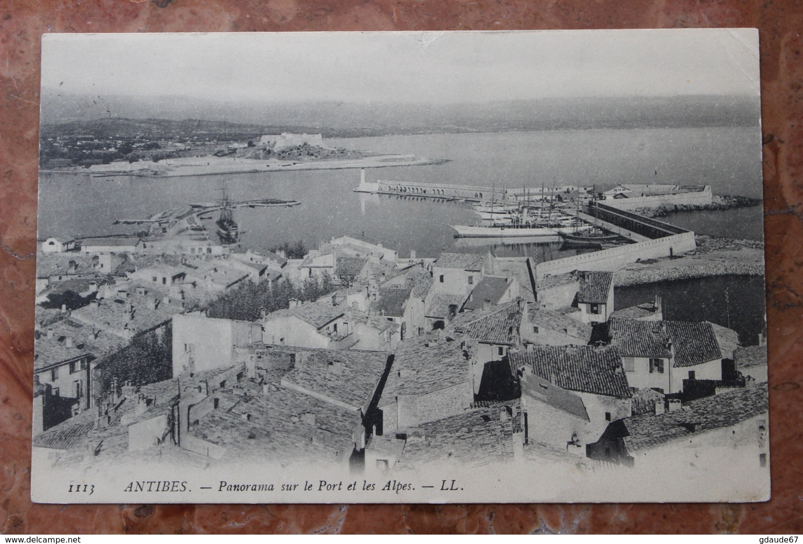 ANTIBES (06) - PANORAMA SUR LE PORT ET LES ALPES - Other & Unclassified