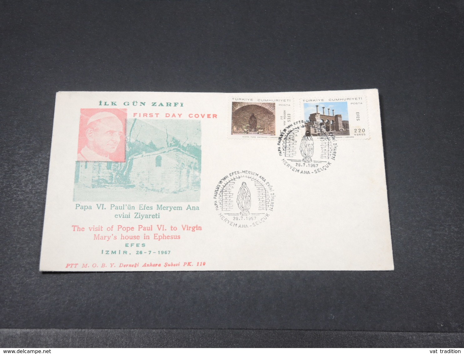 TURQUIE - Enveloppe FDC De La Visite Du Pape  Paul VI En 1967 - L 17866 - FDC