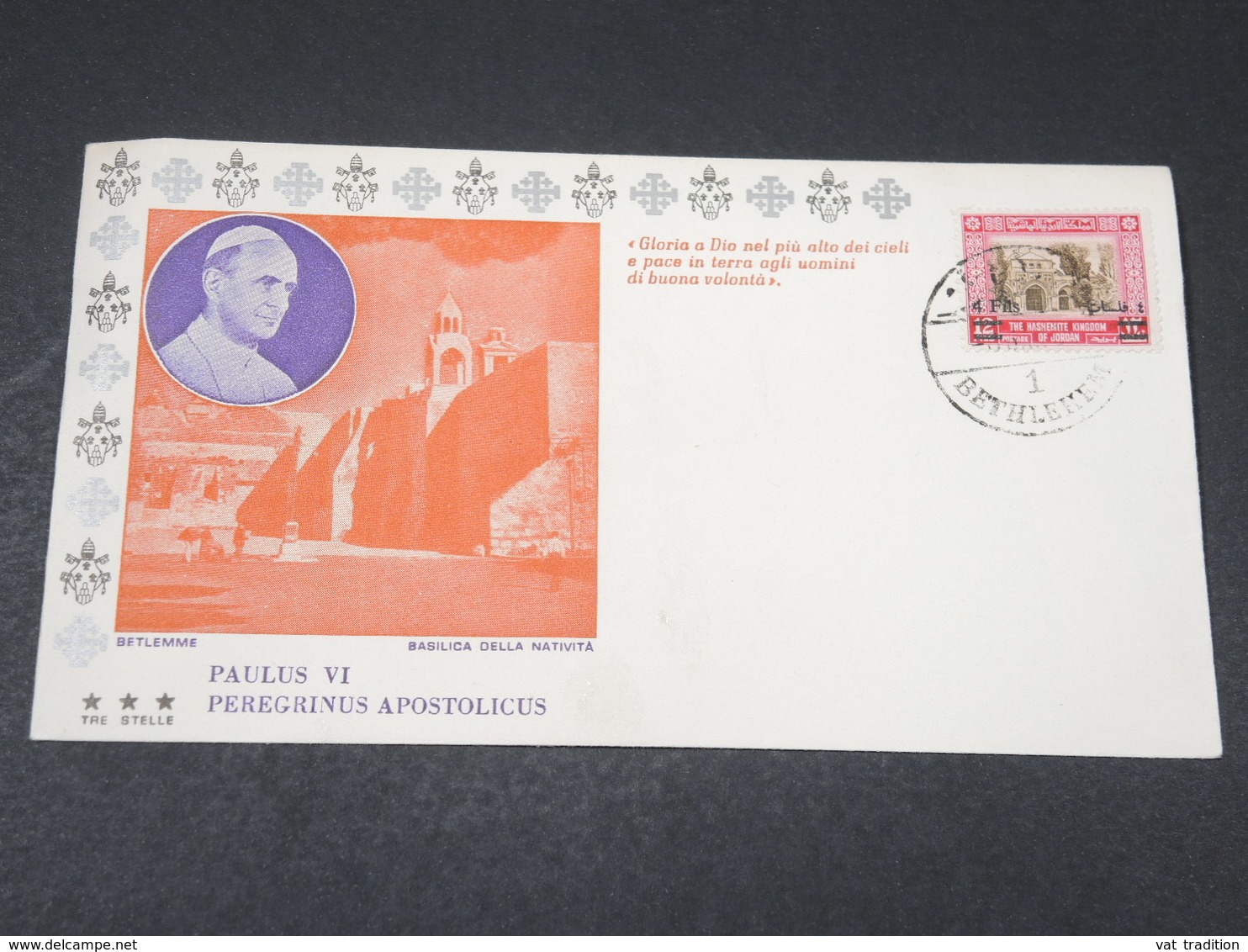 JORDANIE - Enveloppe FDC De La Visite Du Pape  Paul VI En 1964 - L 17869 - Jordanie