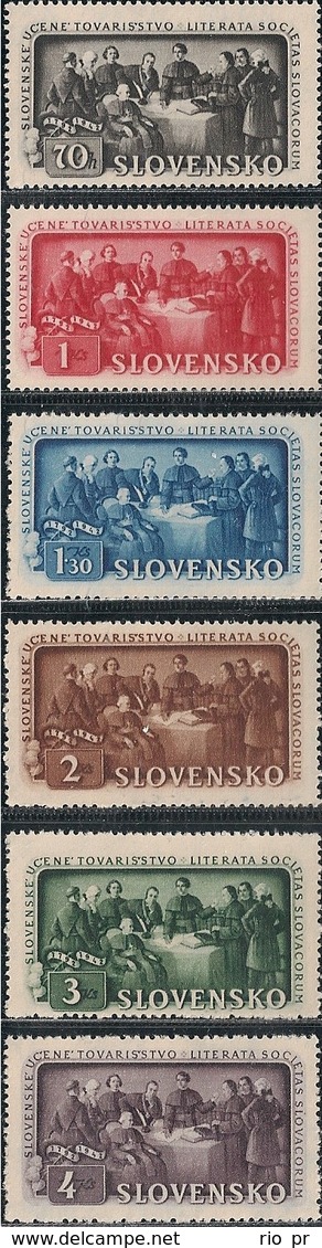 SLOVAKIA - COMPLETE SET SLOVAKIAN ASSOCIATION: FOUNDING MEETING 1942 - MNH - Neufs