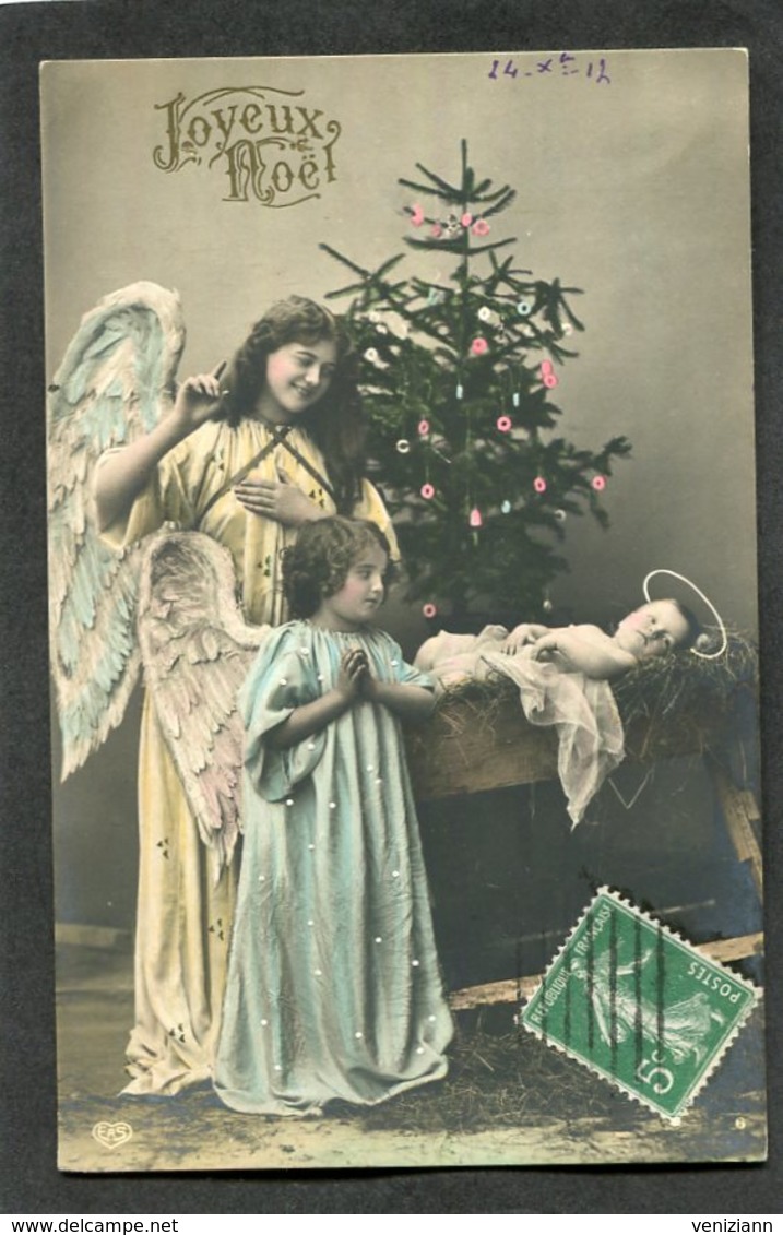 CPA - Anges - Joyeux Noël - Angels