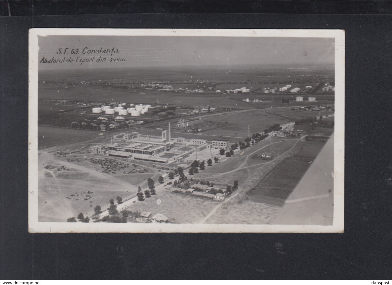 Romania PPC Constanta Abatorul De Export Din Avion 1937 - Roumanie