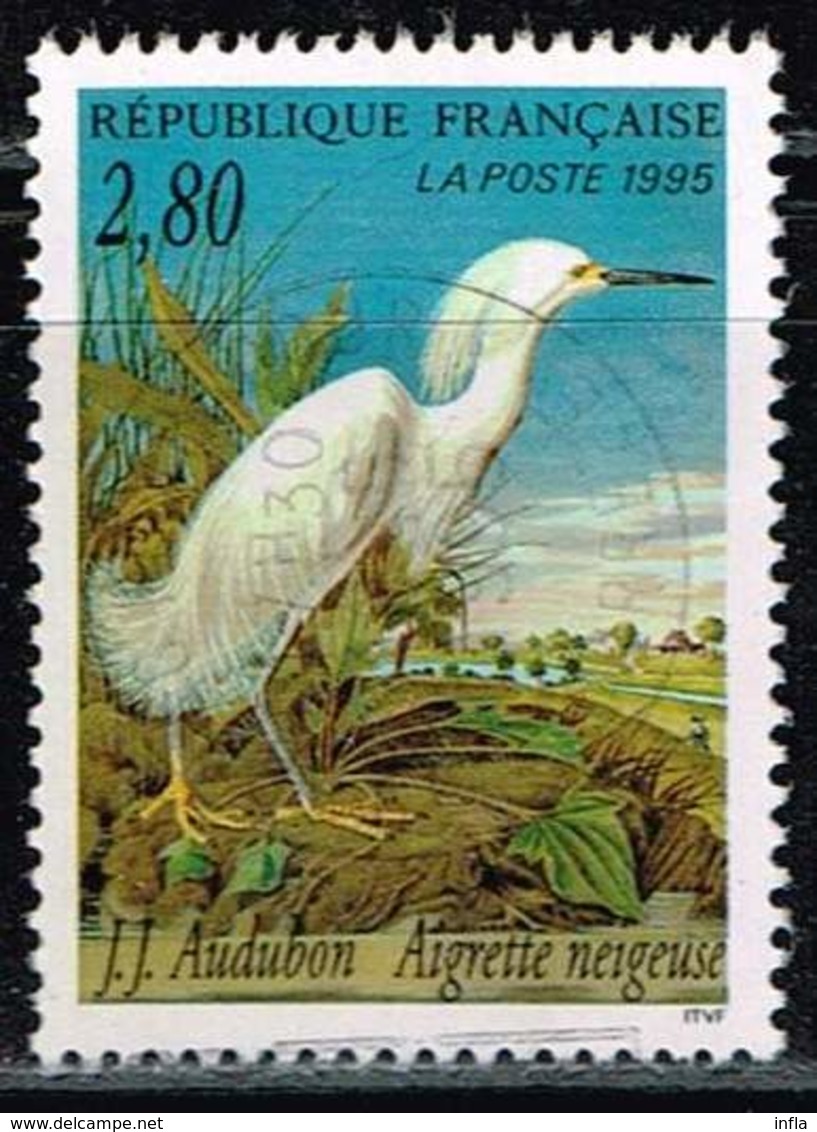 Frankreich 1995, Michel# 3072 A O Snowy Egret (Egretta Thula) - Gebraucht