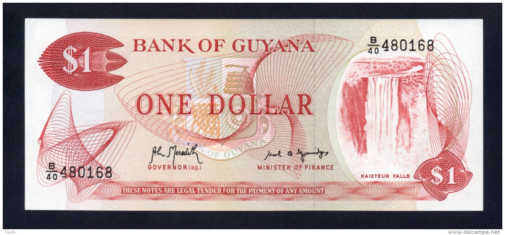 Banconota GUYANA 1 Dollaro 1966/92 (UNC) - Guyana