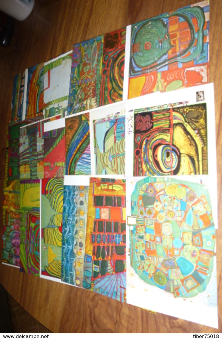 Série De 18 Cartes Postales - Illustration : Friedensreich Hundertwasser (Verlag Galerie Welz Salzburg) - Jeudy