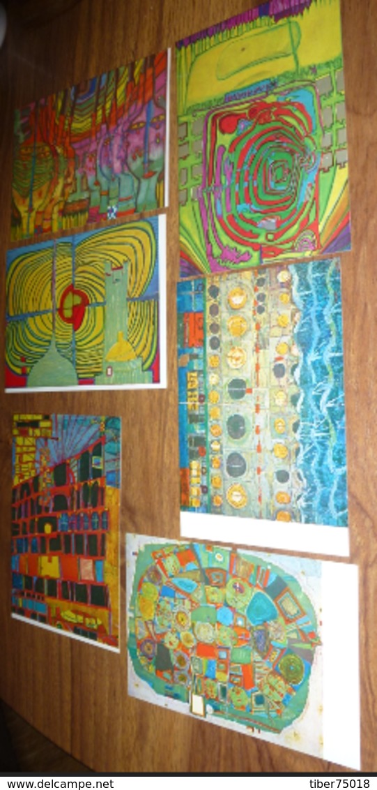 Série De 18 Cartes Postales - Illustration : Friedensreich Hundertwasser (Verlag Galerie Welz Salzburg) - Jeudy