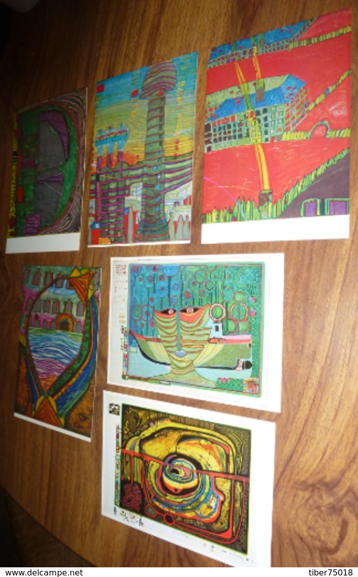 Série De 18 Cartes Postales - Illustration : Friedensreich Hundertwasser (Verlag Galerie Welz Salzburg) - Jeudy