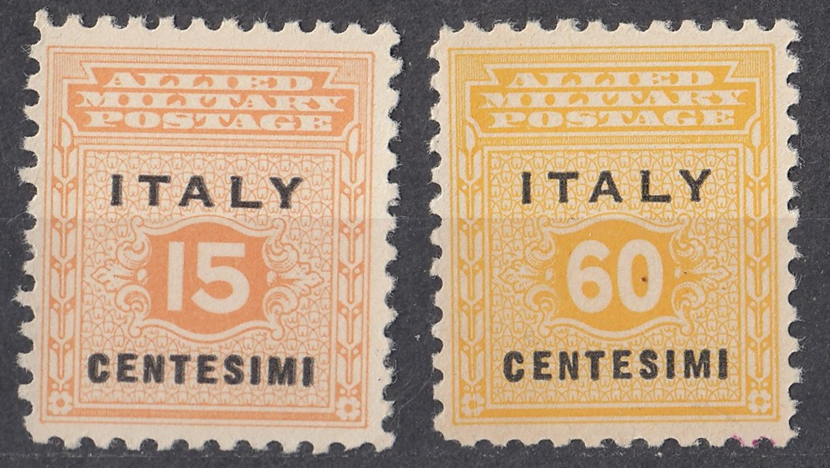 SICILIA, OCCUPAZIONE INTERALLEATA - 1943 - Due Valori Nuovi MNH: Yvert 1 E 5. - Ocu. Anglo-Americana: Sicilia