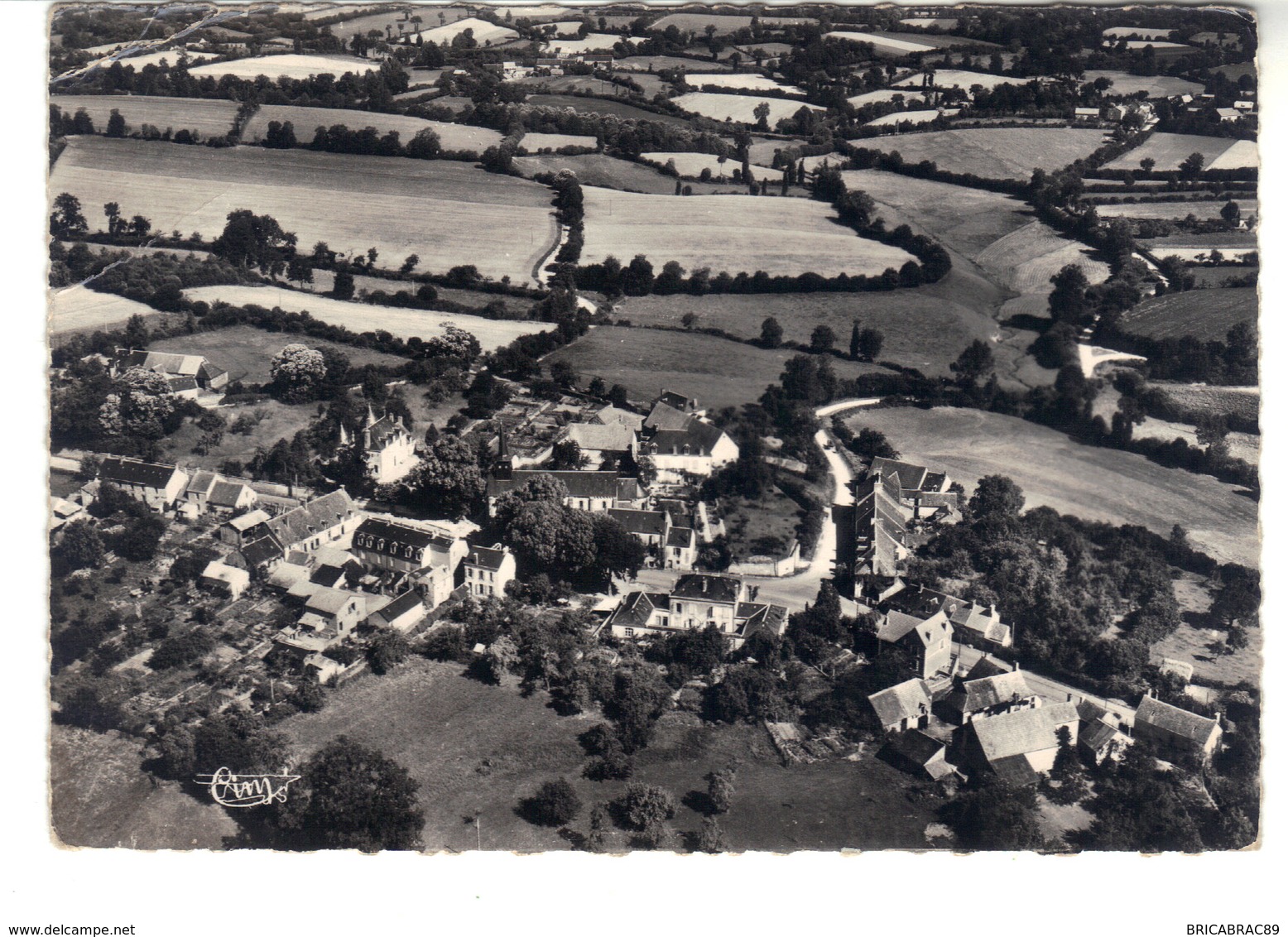 CPSM -  Nouziers  (Creuse) Vue Générale Aérienne . - Other & Unclassified