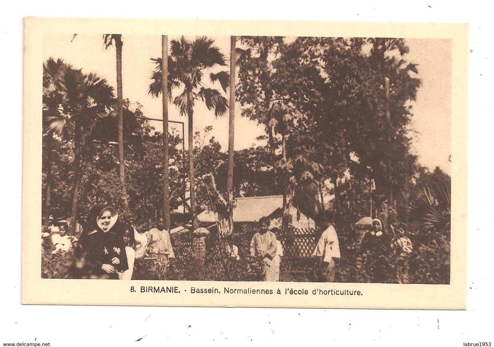 Birmanie-Bassein,Normaliennes à L'Ecole D'Horticulture-(C.5033) - Myanmar (Burma)