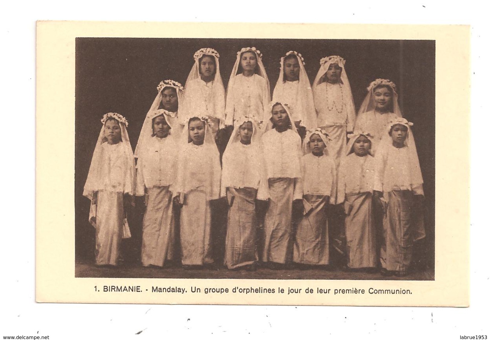 Birmanie-Mandalay-Un Groupe D'Orphelines Le Jour De Leur Première Communion--(C.5038) - Myanmar (Burma)