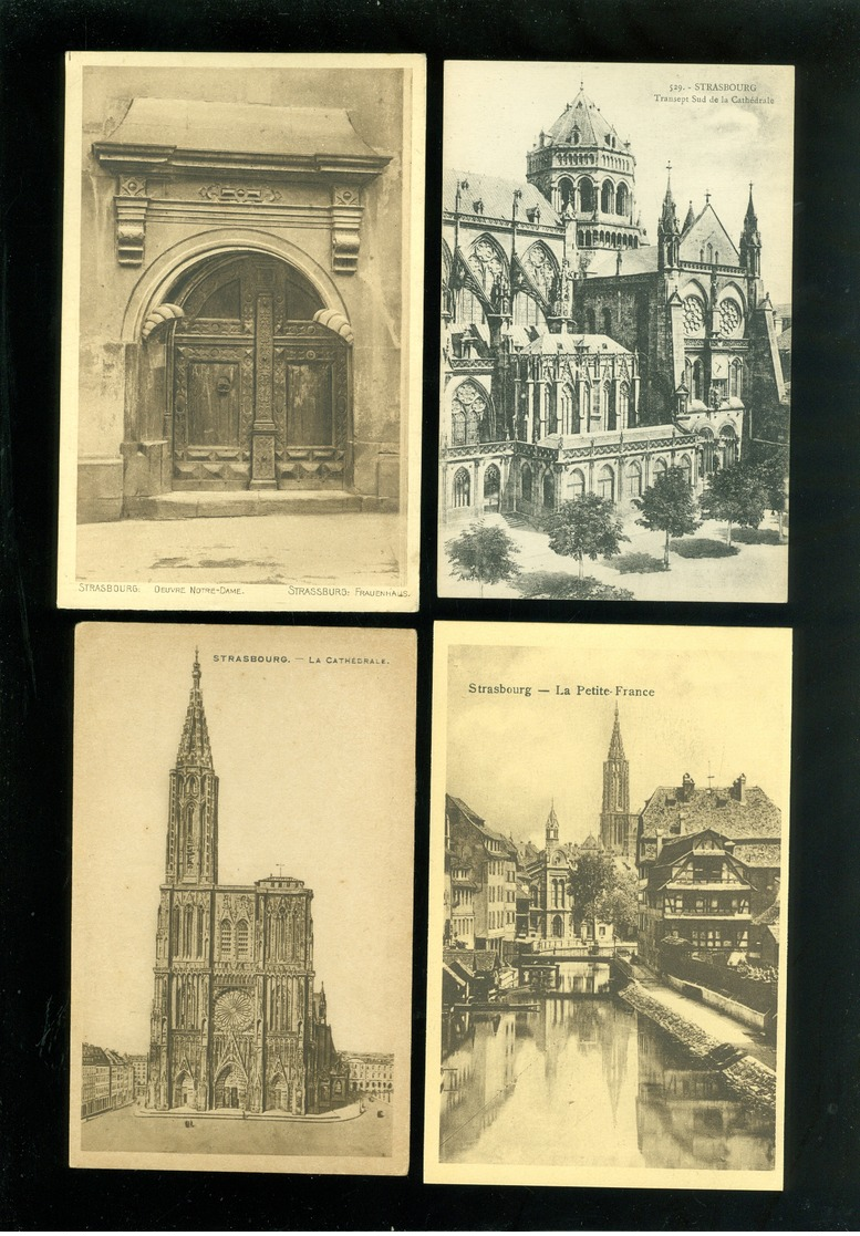 Lot de 60 cartes postales de France  Strasbourg  Strassburg  Lot van 60 postkaarten van Frankrijk Straatsburg - 60 scans