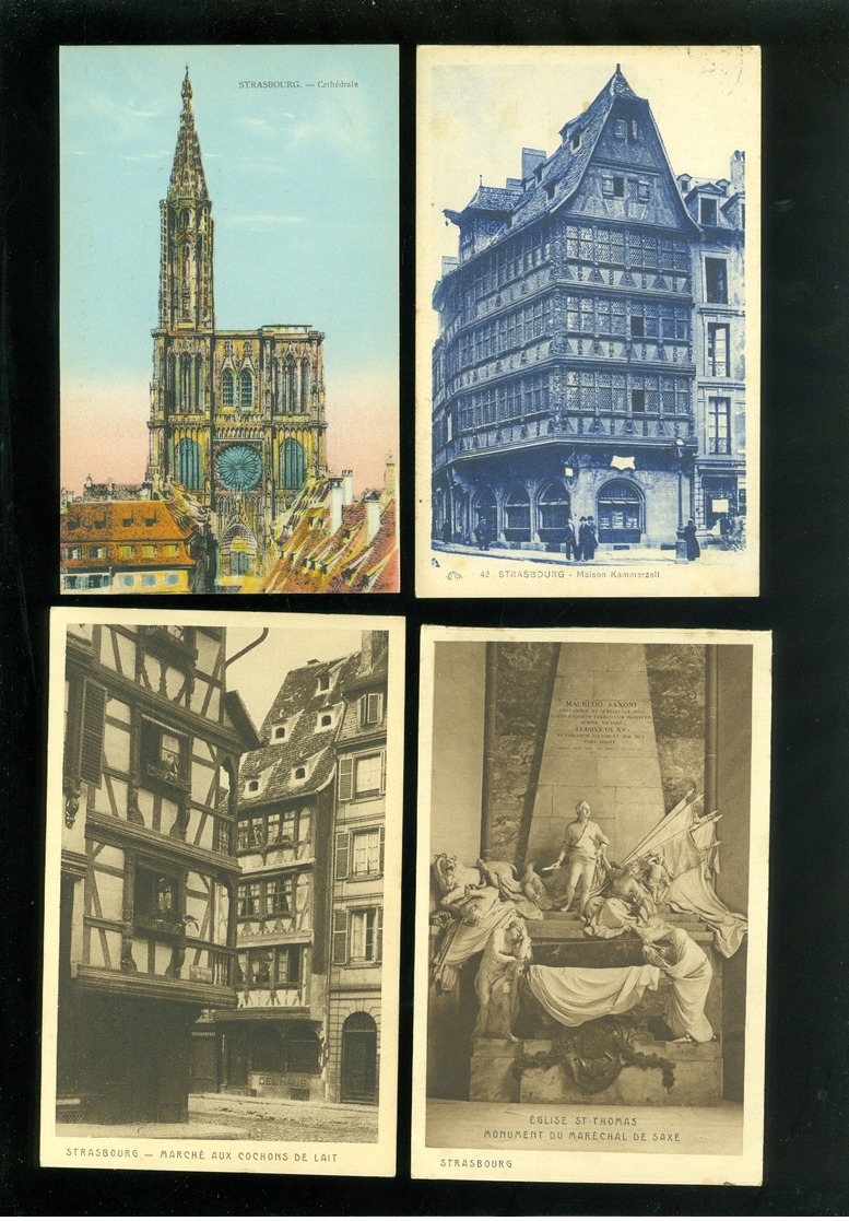 Lot de 60 cartes postales de France  Strasbourg  Strassburg  Lot van 60 postkaarten van Frankrijk Straatsburg - 60 scans