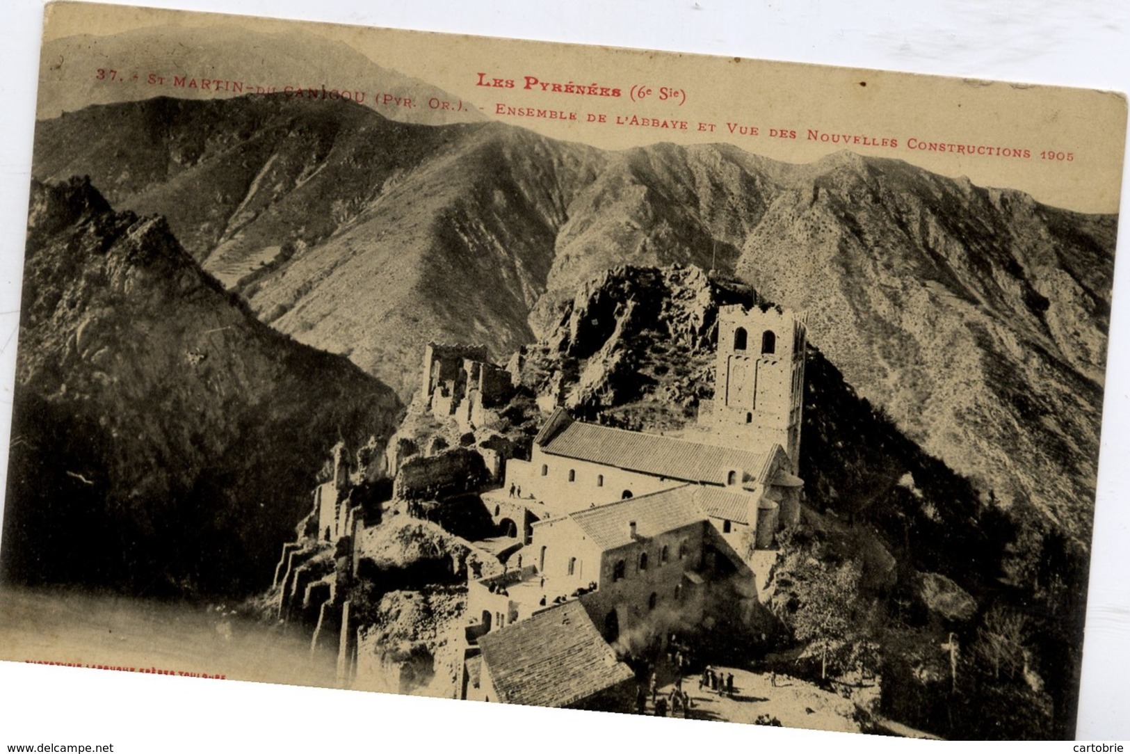 66 SAINT-MARTIN-DU-CANIGOU - Ensemble De L'Abbaye Et Vue Des Nouvelles Constructions 1905 - Altri & Non Classificati