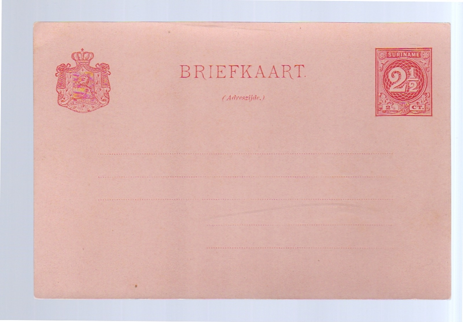 2½ Cents Geuz. # 11 PRISTINE CONDITION< Post Office Fresh! (Ex-30) - Suriname ... - 1975