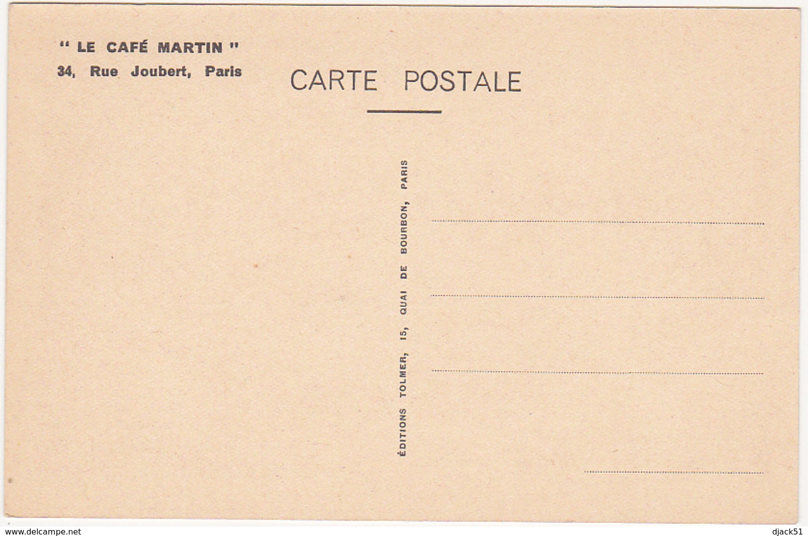 LE PAVILLON DU " CAFE MARTIN " A L'EXPOSITION COLONIALE - Cafés