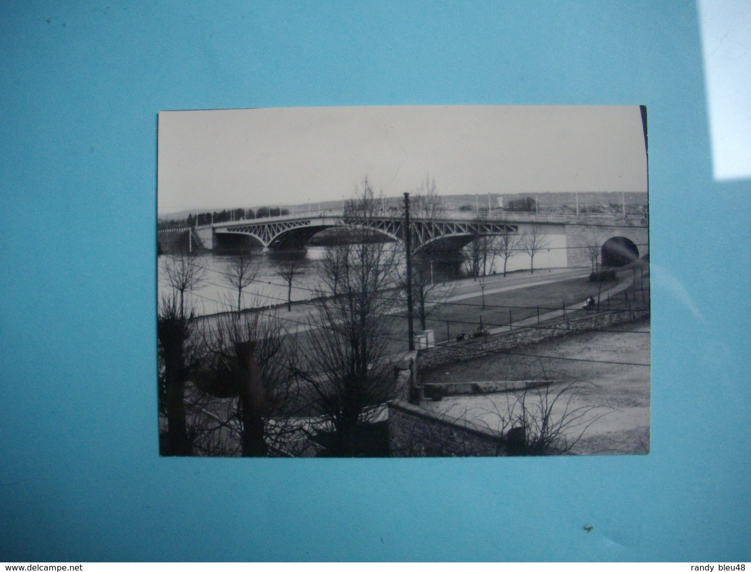 PHOTOGRAPHIE POISSY  -  78  -  Le Pont  -  1966   - 7,5 X 10,5 Cms - Yvelines - Poissy