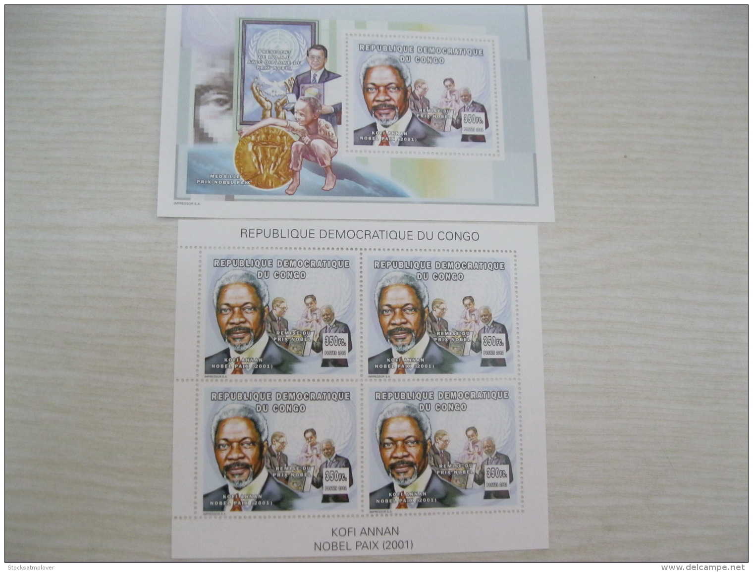 Congo (Kinshasa ) 2002 Kofi Annan MICHEL No.1746 BL 143 - Nuovi