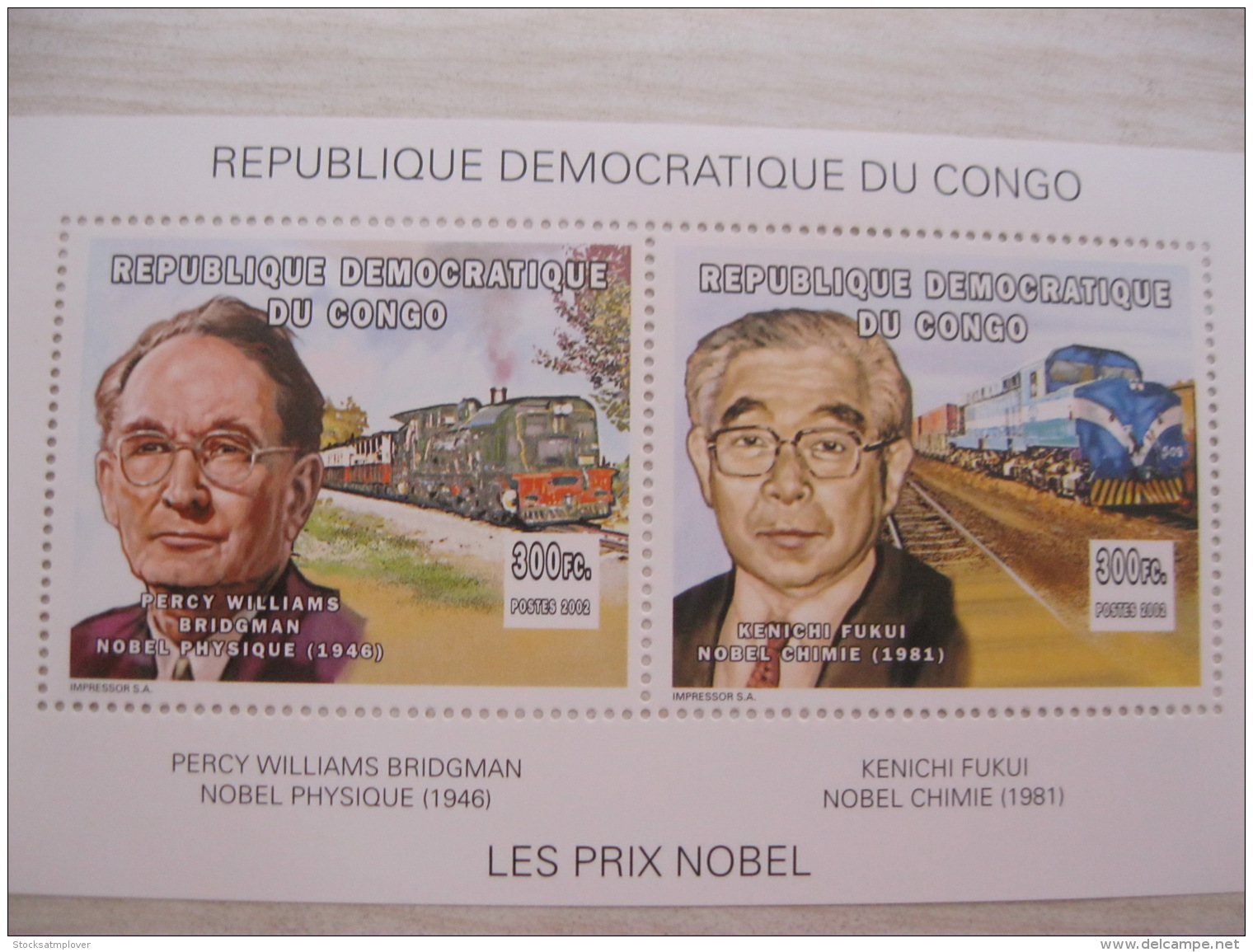 Congo (Kinshasa ) 2002  Nobel Price   Sheet  5 - Mint/hinged