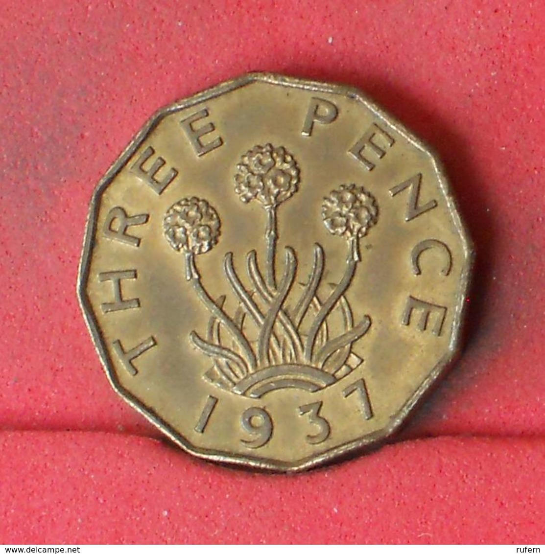 GREAT BRITAIN 3 PENCE 1937 -    KM# 849 - (Nº23123) - F. 3 Pence