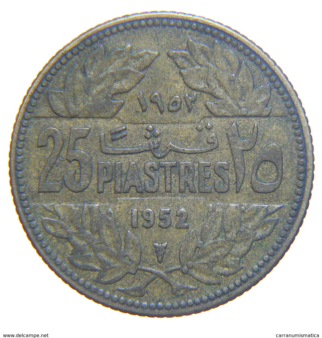 [NC] LIBANO - 25 PIASTRES - 1952 - Liban