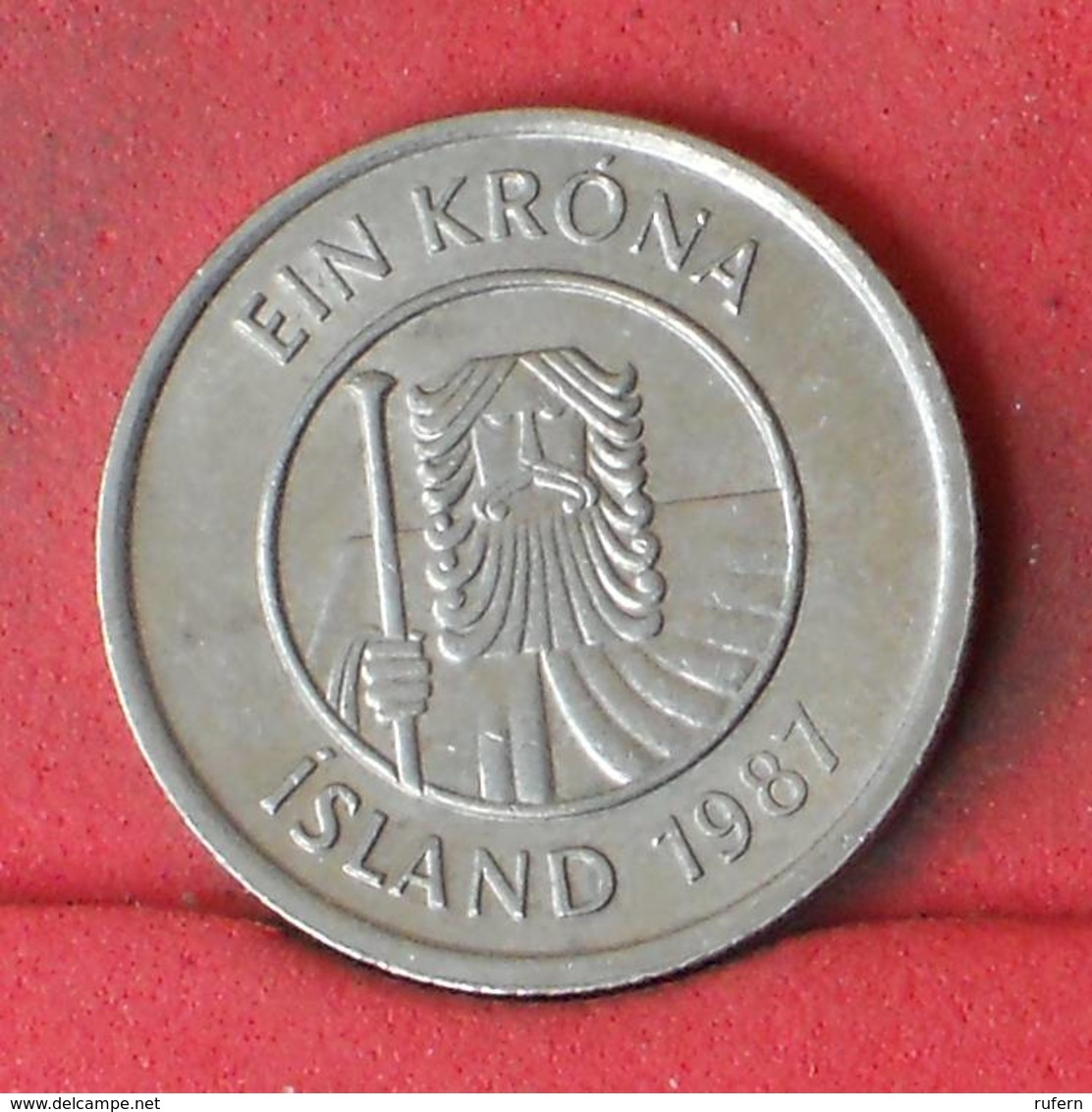 ICELAND 1 KRONA 1987 -    KM# 27 - (Nº23136) - IJsland