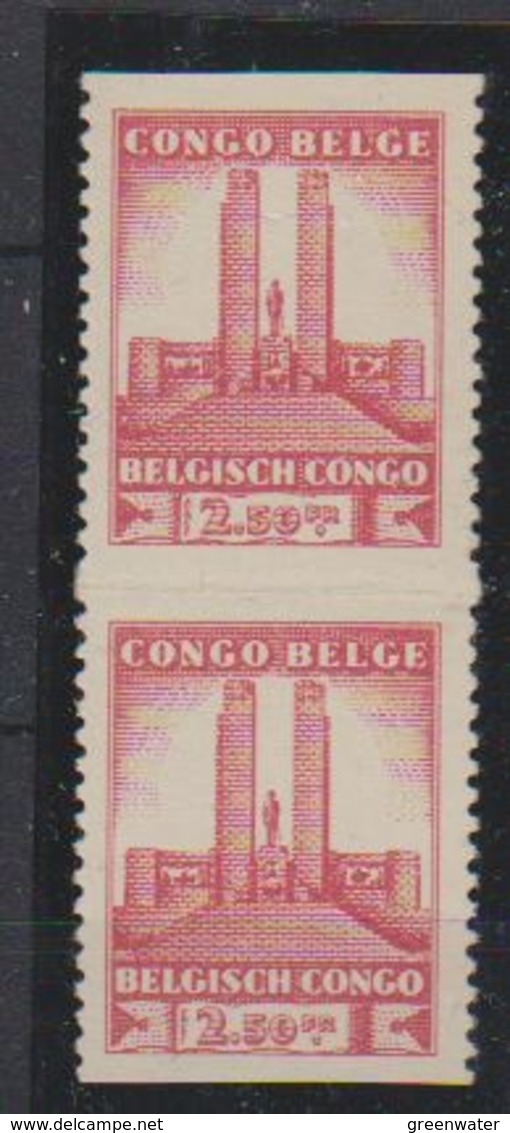 Belgisch Congo 1941 Monument Koning Albert I Te Leopoldstad 10Fr  1w (paar) ** Mnh (38938D) - Ongebruikt