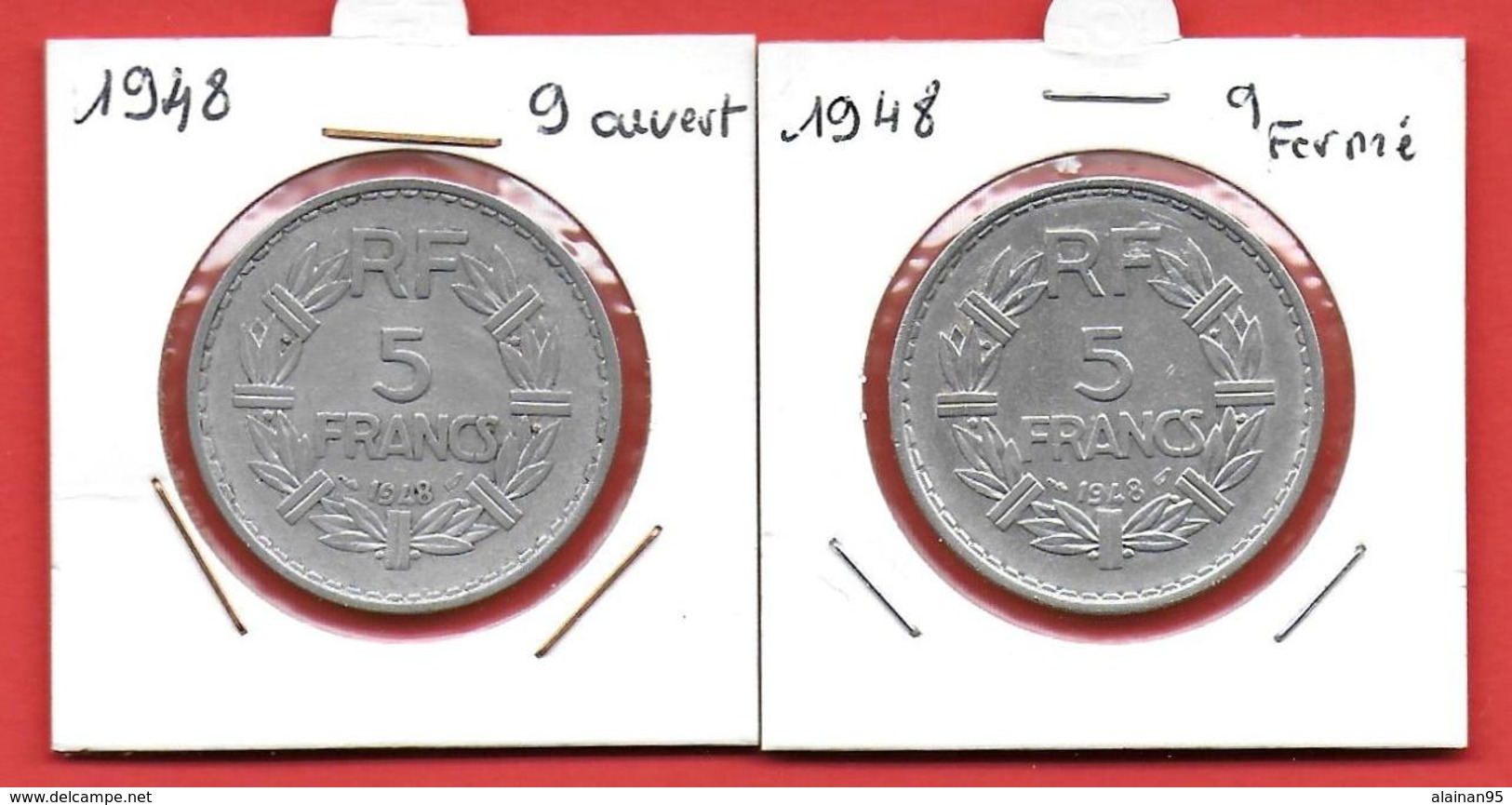 ** FRANCE - 5 Francs LAVRILLIER 1948 / Les 2 Types ** - Autres & Non Classés