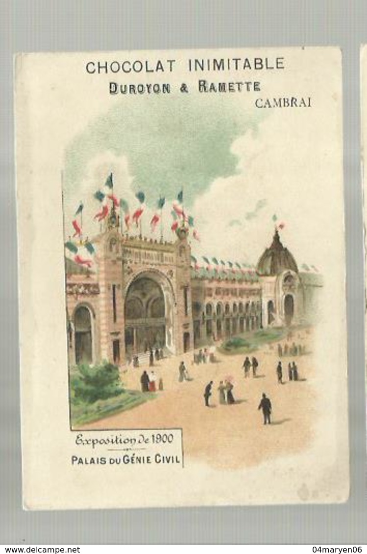 ""   Chocolat Inimitable-  DUROYON & RAMETTE  "" - *** Exposition De 1900-Palais Du Génie Civil - Duroyon & Ramette