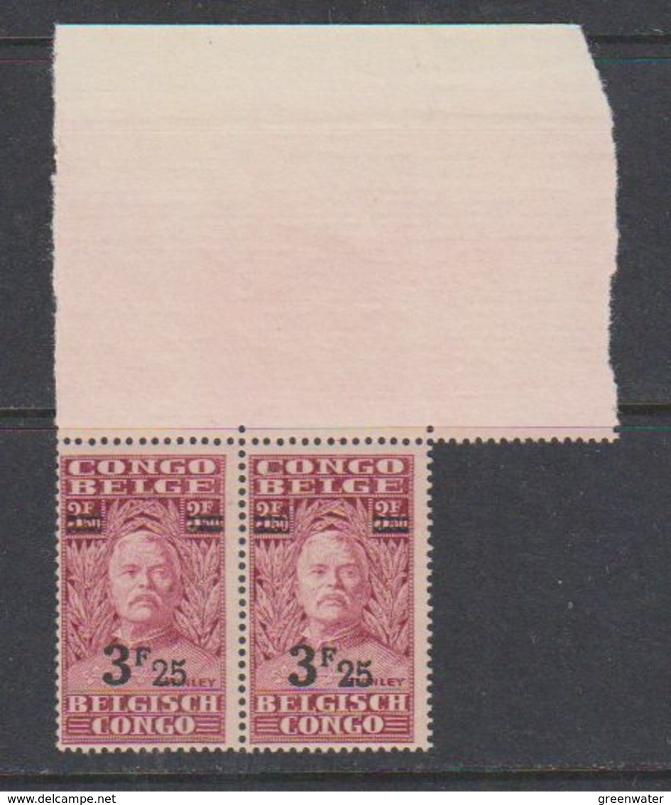 Belgisch Congo 1931 Stanley Ovptd 3.25F Op 3.50F (paar) ** Mnh (38940E) - Ongebruikt