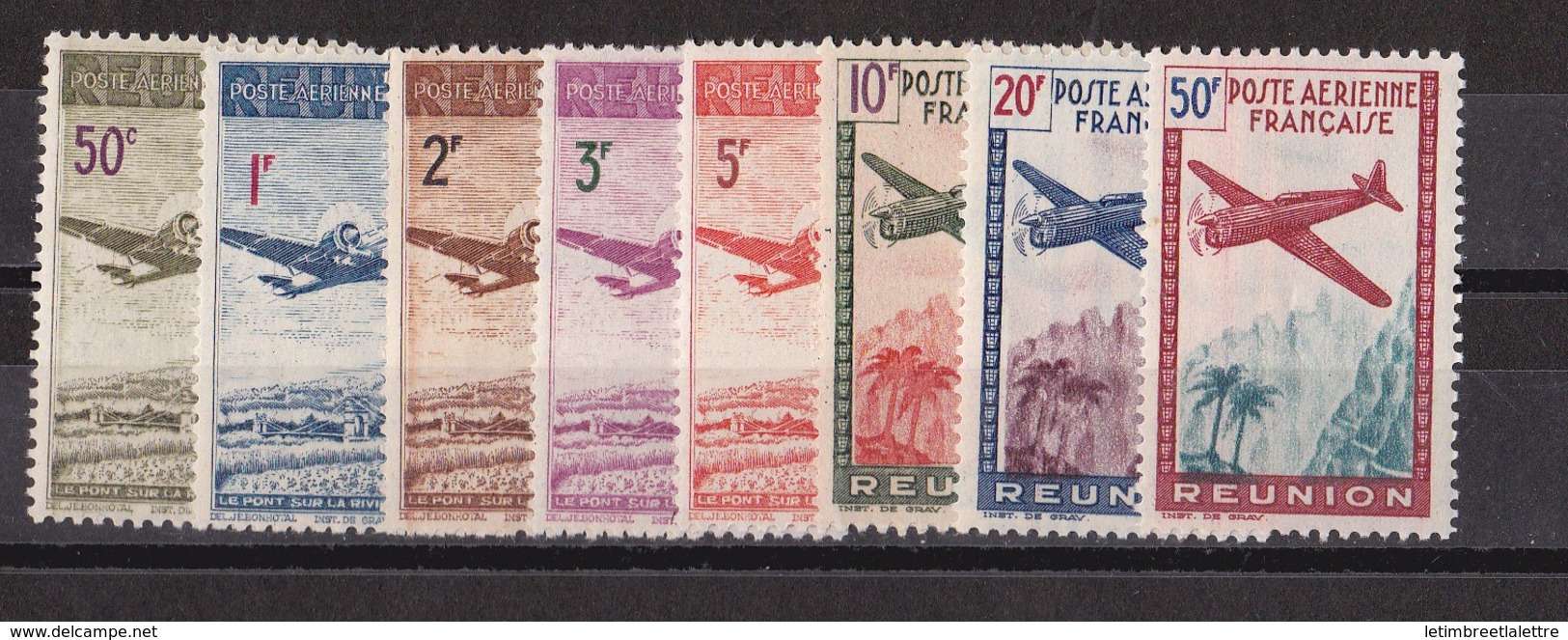 Réunion N° 10 à 17** P.A - Airmail