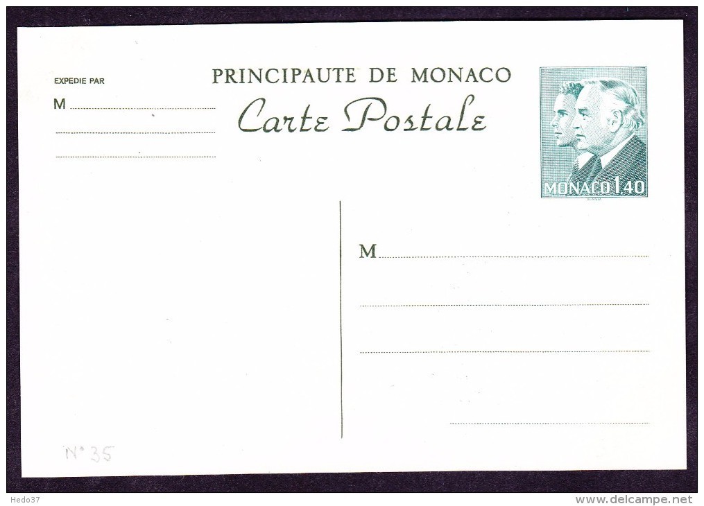 Monaco Entiers Postaux - Entiers Postaux