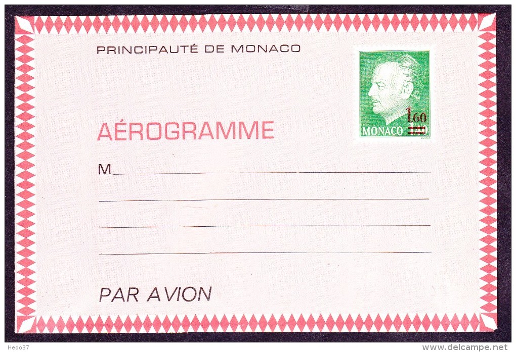 Monaco Aérogramme - Entiers Postaux