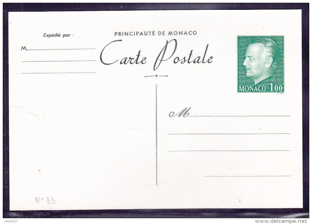 Monaco Entiers Postaux - Postal Stationery