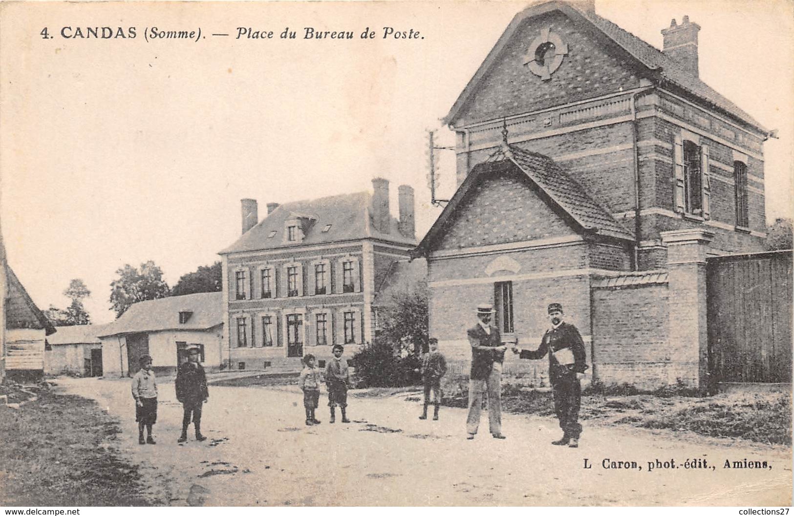 80-CANDAS- PLACE DU BUREAU DE POSTE - Autres & Non Classés