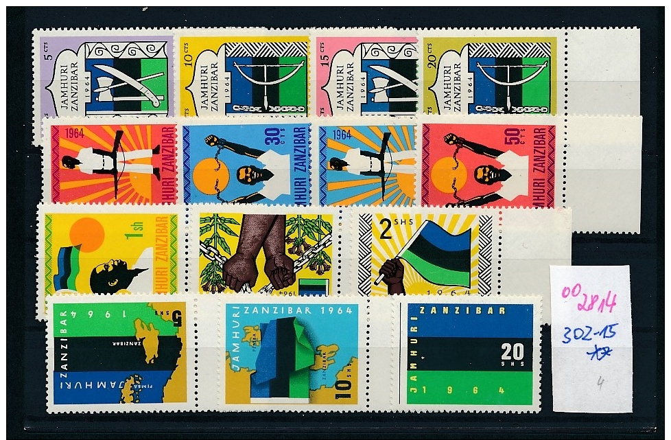 Zansibar   302-15   ** (oo2814 ) Siehe Scan  Vergrößert - Zanzibar (1963-1968)