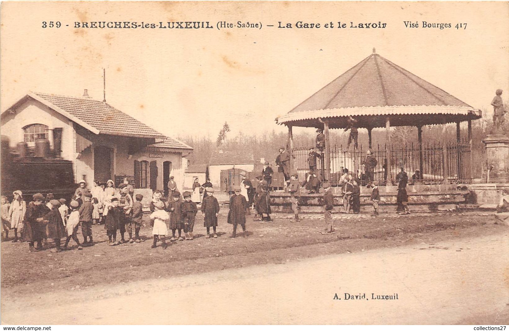 70-BREUCHES-LES-LUXEUIL- LA GARE ET LE LAVOIR - Sonstige & Ohne Zuordnung