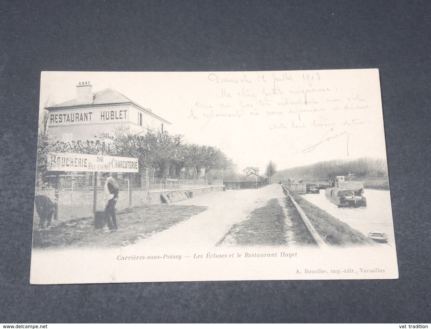 FRANCE - Carte Postale - Carrières Sous Poissy - Les écluses Et Le Restaurant Hayet - L 17933 - Carrieres Sous Poissy